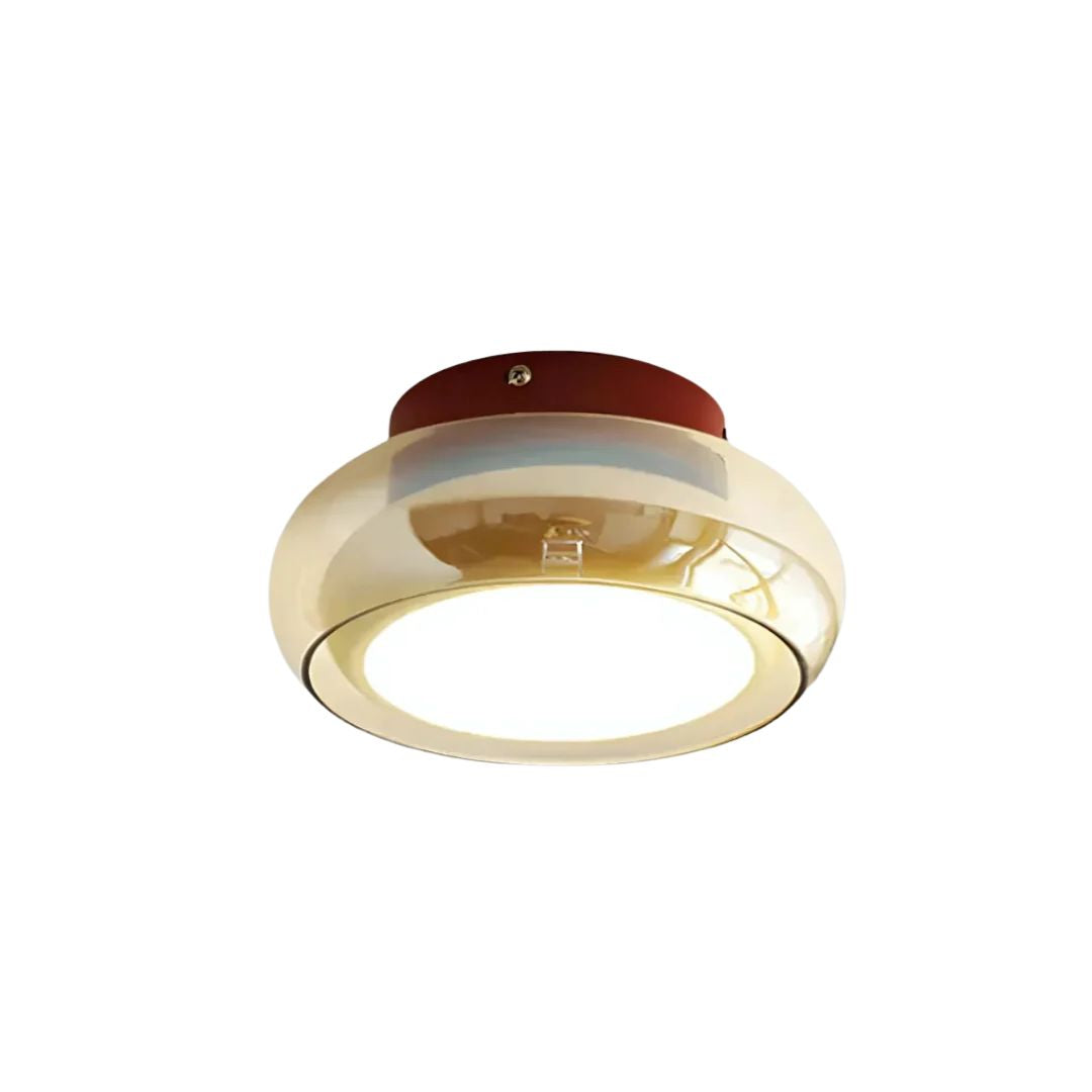 Retro LED Plafondlamp Metaal & Glas