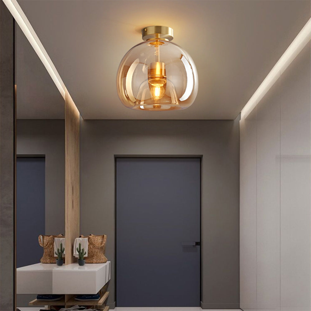 Retro Glazen Plafondlamp