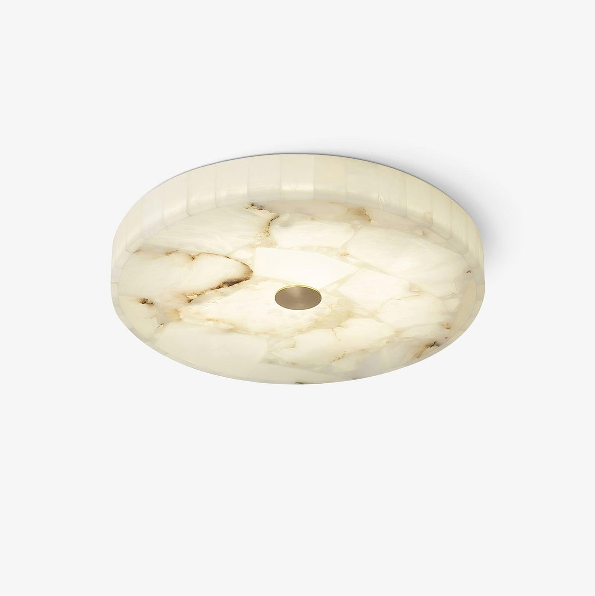 Ronde en Slanke LED Plafondlamp van Albast