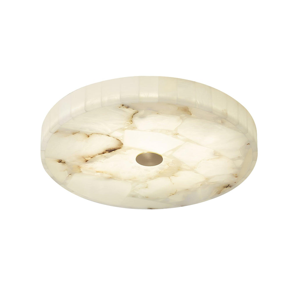 Ronde en Slanke LED Plafondlamp van Albast