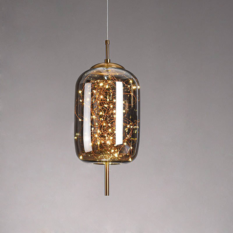 Scandinavische Glazen LED Hanglamp