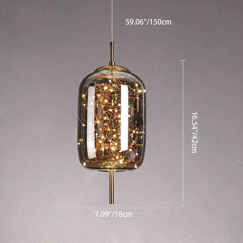 Scandinavische Glazen LED Hanglamp