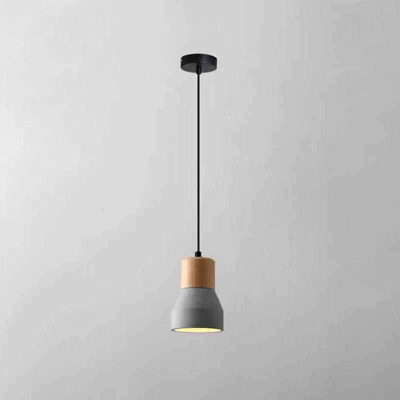 Cement & Hout Industriële Hanglamp