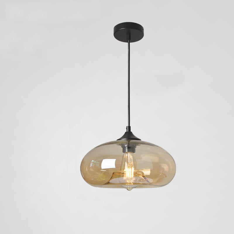 Industriële Glazen Hanglamp Ø28 cm