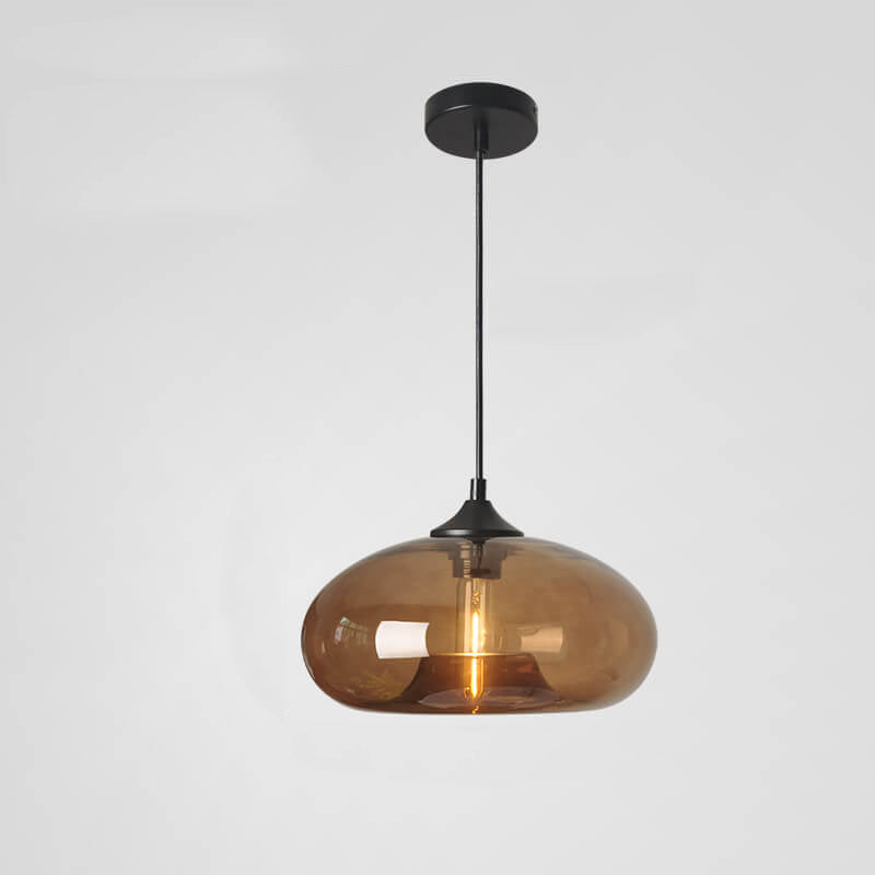 Industriële Glazen Hanglamp Ø28 cm