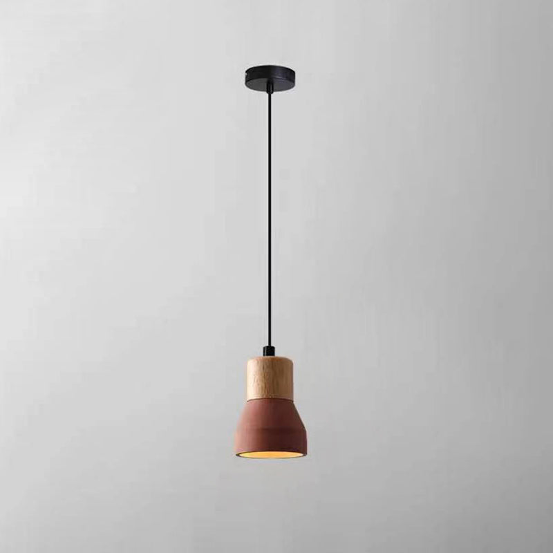 Cement & Hout Industriële Hanglamp