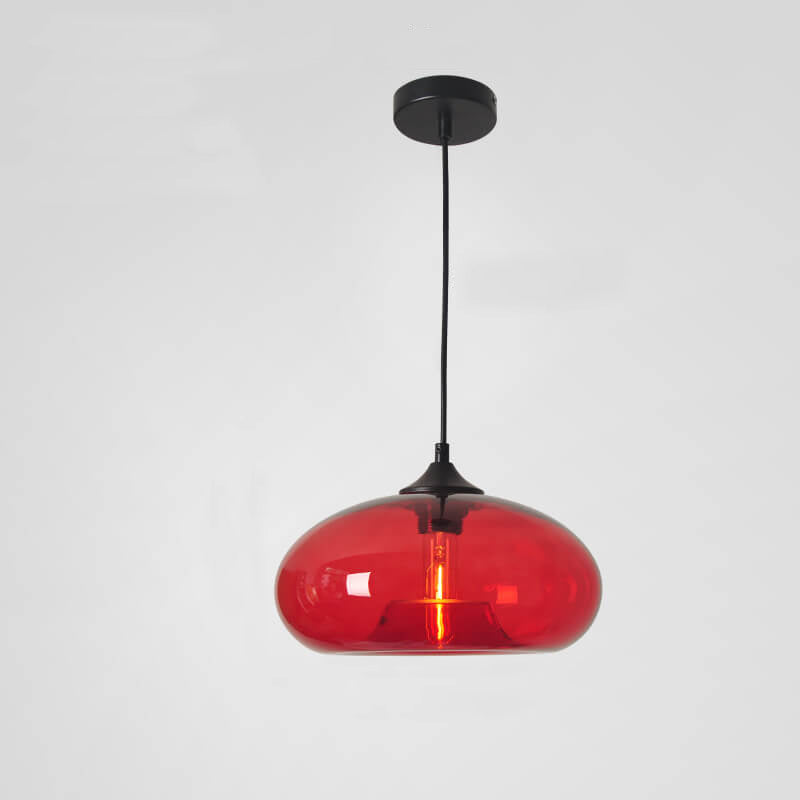 Industriële Glazen Hanglamp Ø28 cm