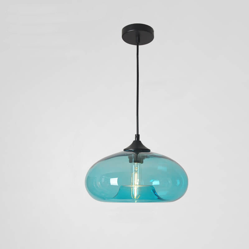 Industriële Glazen Hanglamp Ø28 cm