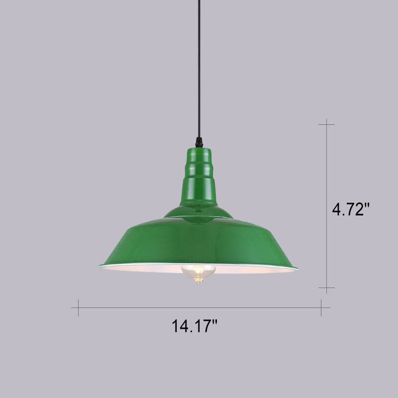 Industriële Elegante Groene Hanglamp