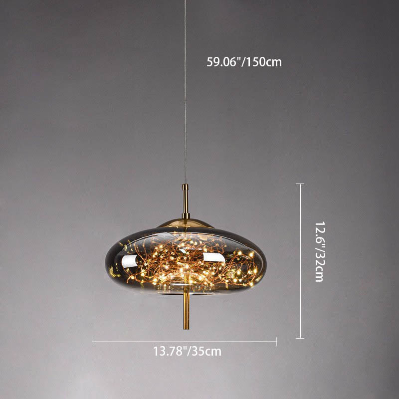 Scandinavische Glazen LED Hanglamp