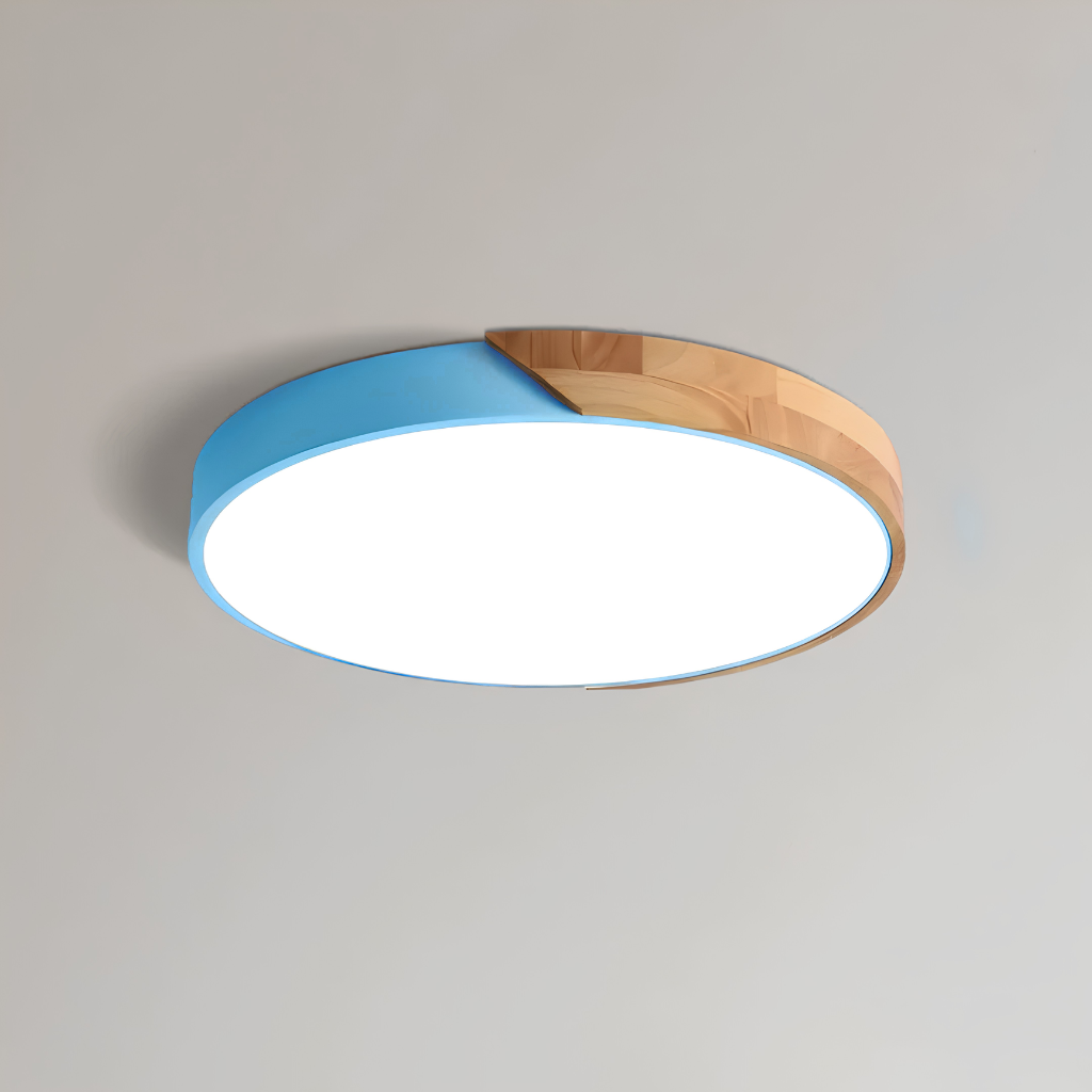 Scandinavische Houten LED Plafondlamp