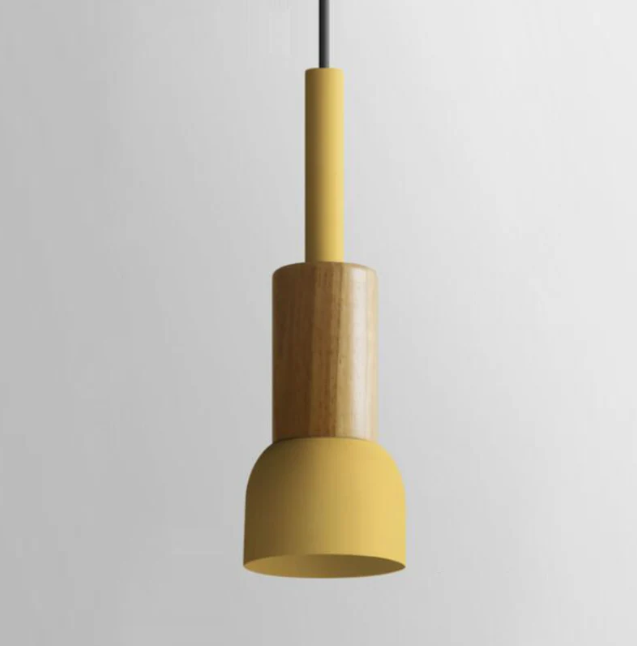 Scandinavische houten hanglamp