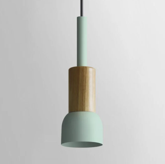 Scandinavische houten hanglamp