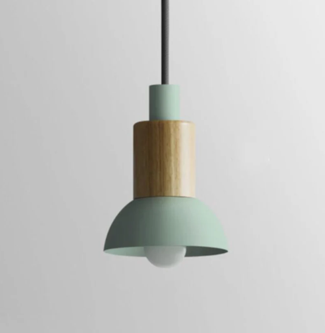 Scandinavische houten hanglamp