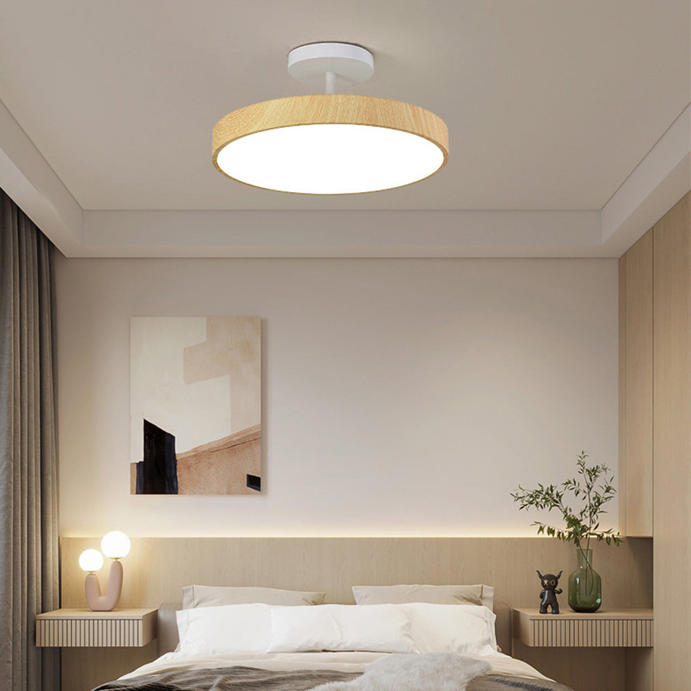 Scandinavische Plafondlamp Houtlook