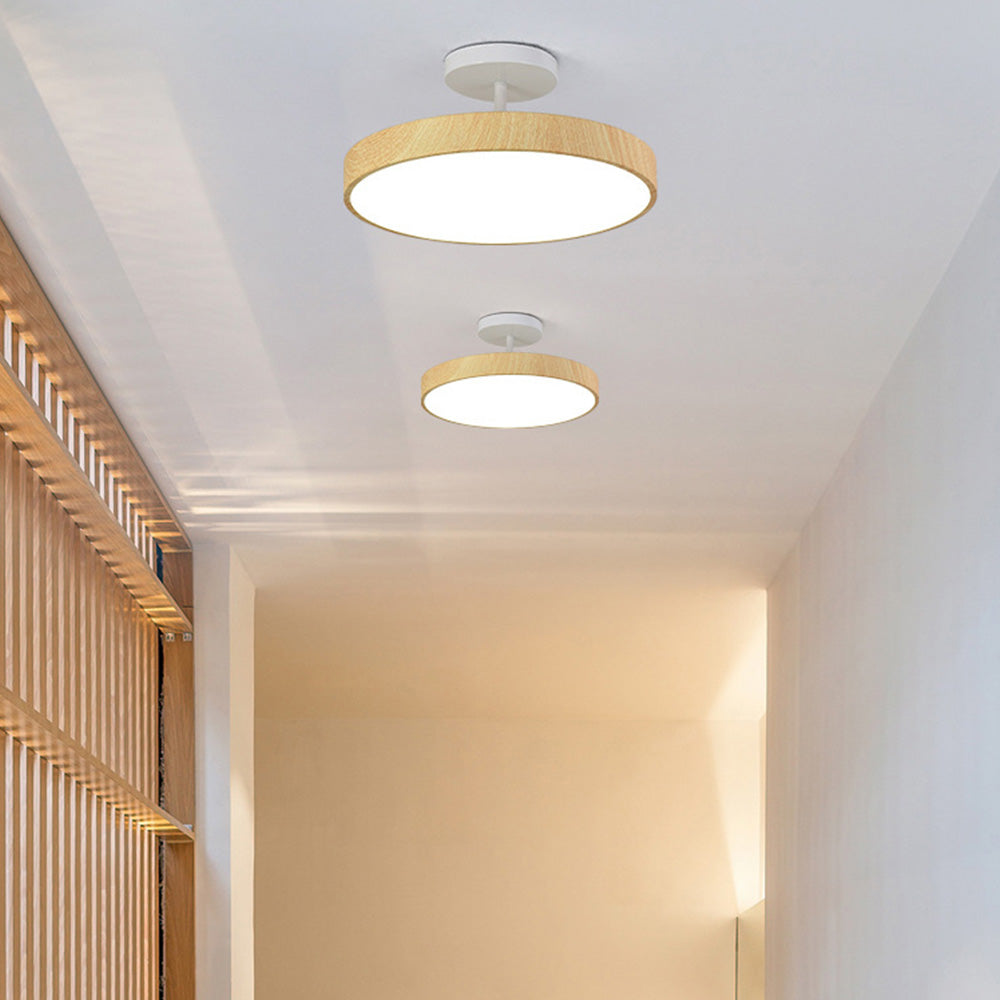 Scandinavische Plafondlamp Houtlook