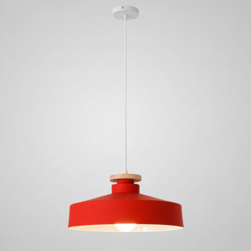 Scandinavische houten hanglamp