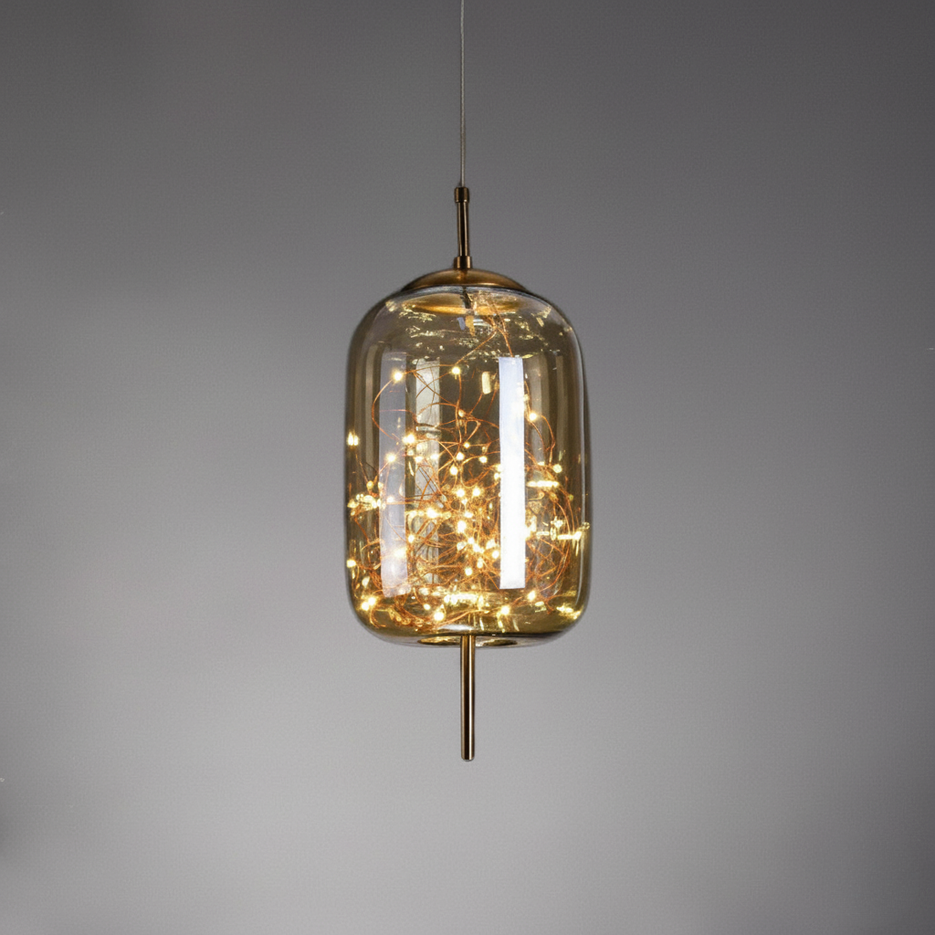 Scandinavische Glazen LED Hanglamp