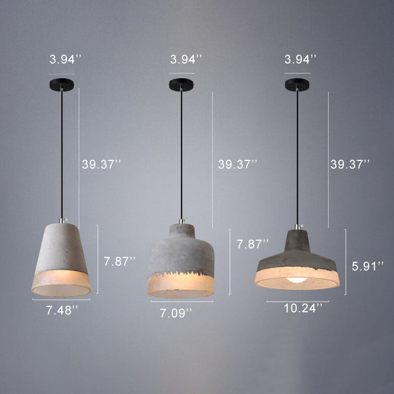 Industriële Cement Hanglamp